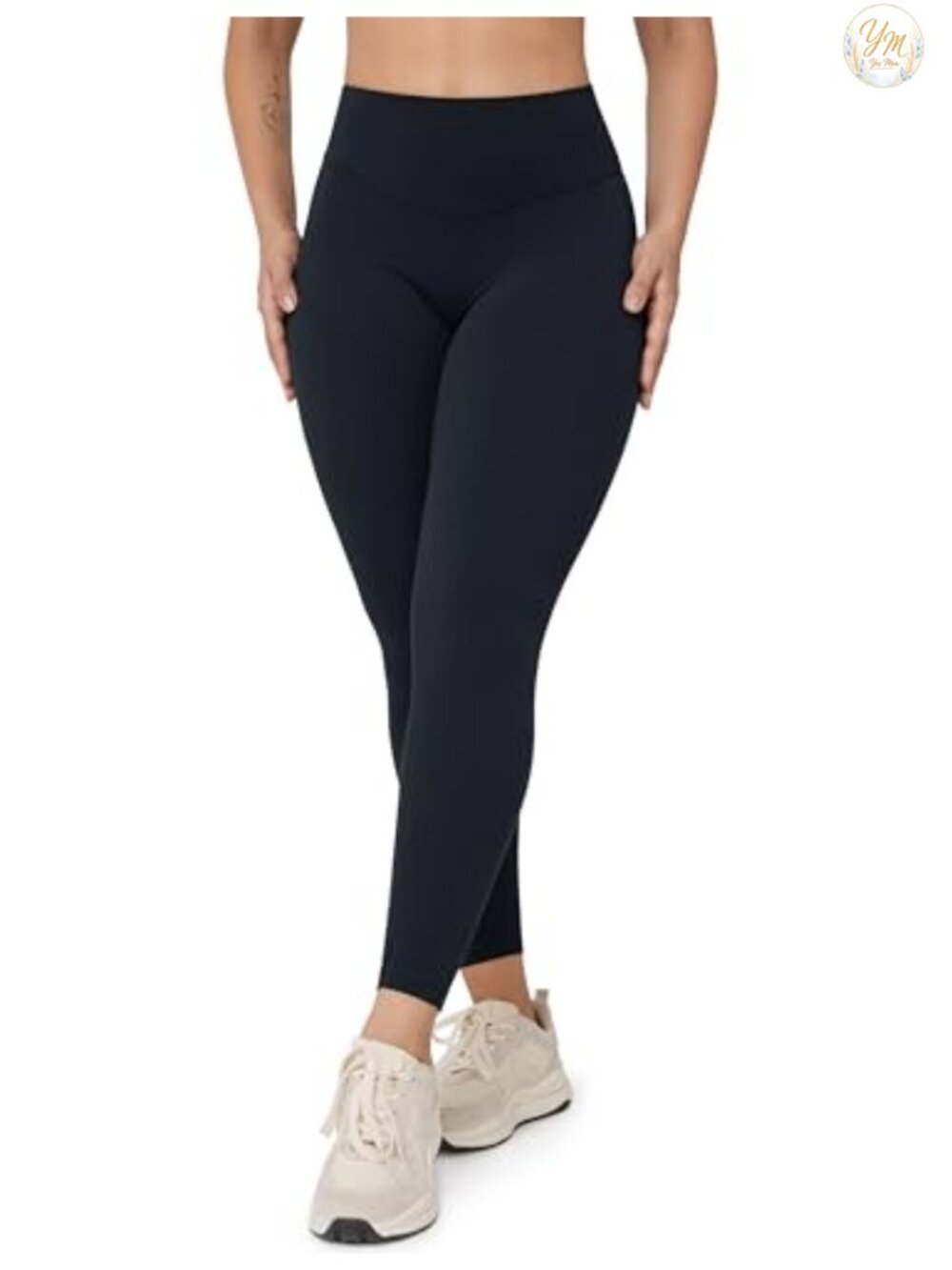 Hugcurve No Front Seam Leggings 25" Buttery Soft 4-Way Stretch Athletic